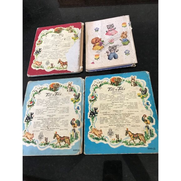 Vtg 1950's Lot 4 Children's Books Total 3 Whitman Tell a Tale Book & 1 Rand - Picture 2 of 9